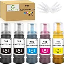 104 Sublimation Ink for Epson 2810 1810 2710 2714 2711 2726 ET-2850 2830 2815 2820 2856 2750 2700 2811 Compatible EPSON ECOTANK Printer (2BK/1C/1M/1Y)