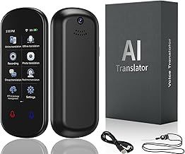 Language Translator Device, Instant Translator with 139 Languages & 3.1" Touch Screen, Smart Voice Photo Translator Real Time, Offline Online Translation for Business Learning Travel (Z2)