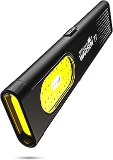 WARSUN EDC Torch, Flat Torch, Small Pocket Torch, Everyday Carry, Thin LED Magnetic Torch, USB-C Rechargeable, COB Side Light, Multi-Mode Torch