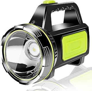 Torch LED Super Bright Rechargeable Torch 1000LM Camping Torches Flashlight 1200mAh Battery Powered Portable Small Hand Torch IPX5 Waterproof Standard Torches with 2 Modes for Outdoor Emergency