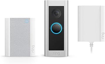 Ring Wired Video Doorbell Pro (Video Doorbell Pro 2) + Plug-In Adaptor and Chime | Doorbell camera 1536p HD, Head to Toe Video, 3D Motion Detection, Wifi | 30-day free trial of Ring Home
