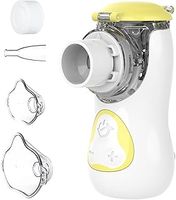 FEELLIFE Nebuliser Machine for Adults & Kids, Air Kids Mesh Portable Nebuliser Inhaler for Home and Travel, Rechargeable, Silent, Easy to Use and Clean - Yellow