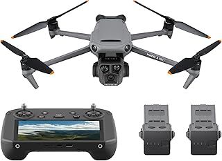 DJI Mavic 3 Pro Fly More Combo with DJI RC Pro (high-bright screen), 4/3 CMOS Hasselblad Camera, three Intelligent Flight Batteries, Charging Hub, ND Filters Set, and more, 4K Camera drone for adults