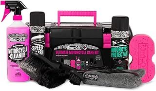 Muc-Off Ultimate Motorcycle Cleaning Kit - Motorbike Cleaning Kit, Motorbike Accessories for Cleaning - Includes Motorcycle Cleaner and Speed Polish