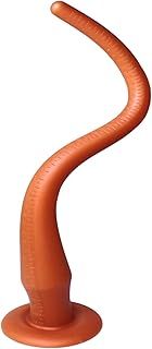 Super Long Anal Plug Dildo, 20in Flexible Liquid Silicone Butt Plug Vaginal Anus Dilator Prostate Massage Stimulation Adult Erotic Sex Toys for Women Men (L) Gold