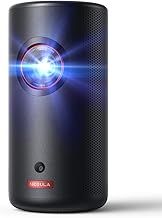 Nebula Anker Capsule 3 Laser 1080p, Smart, Wi-Fi, Mini Projector, Black, Portable Projector, Dolby Digital, 4k Supported, Autofocus, 120-Inch Picture, Built-in Battery, Up to 2.5 Hours of Playtime