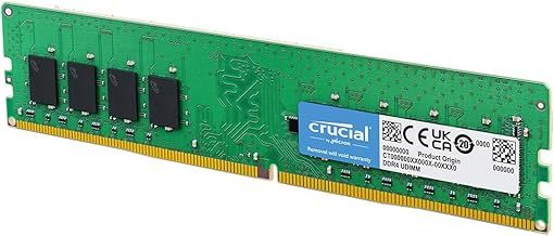 Crucial RAM 8GB DDR4 3200MHz CL22 (or 2933MHz or 2666MHz) Desktop Memory CT8G4DFRA32A