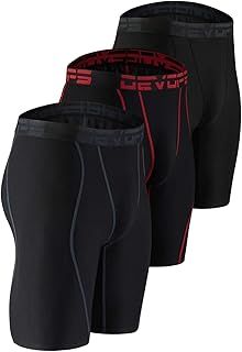 DEVOPS Men's Compression Shorts Underwear (3 Pack)
