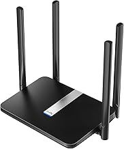 Cudy AC1200 Mbps Dual Band 4G LTE Router, 867Mbps (5GHz) + 300Mbps (2.4GHz), 150Mbps LTE cat4 Speed, 4 RJ45 10/100Mbps ports, 4 Antennas, FDD and TDD, DDNS, VPN, SIM Plug and Play