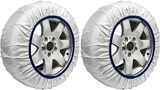 CARALL Snow Chains for Car, White Color, Size M, Textile Snow Chains (White, M)