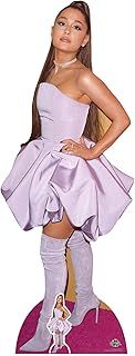 STAR CUTOUTS CS780 Ariana Grande Lifesize Cardboard Cutout American Singer Songwriter Height 163cm Comes with Free Mini Desktop Standee, Solid, Multicolour