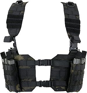 Split Front Chest Harness; Multicam Black