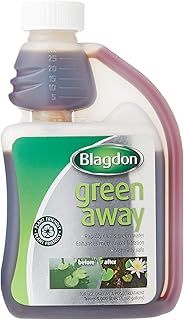 Blagdon Green Away Pond Water Treatment, Clears Green Water and Suspended Algae Particles, Natural, Plant Friendly, Safe for Fish, 250 ml, Treats 5,000 Litres of Water,package may vary
