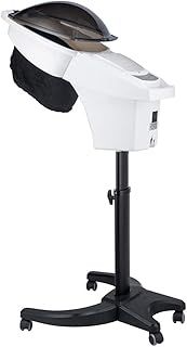 Hair Steamer Hair Atomizer Hooded Ozone O3 Micro Mist Hair Care Professional Machine White UV Protect Paint Unit Barber Shop Red Blue Light Black Natural Hair Deep Conditioning Wheel Base ET1408BM