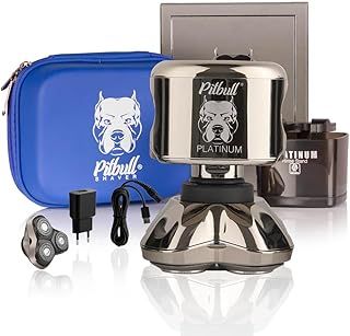 Skull Shaver Pitbull Platinum PRO Men’s Electric Head Shaver Electric Razor for Head and Face