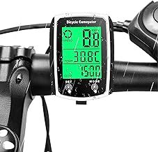 Bike Computer Universal 19 Functions IP54 Waterproof Bicycle Speedometer Odometer Wired Cycling Computer Touch Screen with LCD Backlight Display Auto Start/Stop MTB Road Cycling Accessories