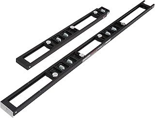 Trend Two-Part Skeleton Hinge Jig with Adjustable Blocks, Robust Carry Case & Guide Bush for Hinge Recess Cutting, Black, H/JIG/C