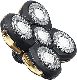 Shaver Blade Heads, 5 Heads Beard Cutter Replacement Blade Easy Install Electric Razor Shaver Head for Head and Face