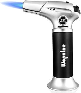 Woputne Blow Torch, Cooks Kitchen Blow Torch Lighter, Butane Gas Refill, Adjustable Flame Chefs Blow Torch, Mini Tool Gadget for Creme Brulee,Barbecue BBQ,Crafting Making,Light Soldering Welding
