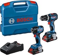 Bosch Professional 18V System Combo Kit: GSB 18V-90 C + GDR 18V-210 C (incl. 2X 4.0Ah ProCORE Batteries, Charger GAL 18V-40, in L-Carrying Case)