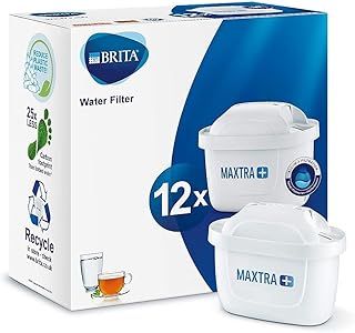 BRITA S1330 MAXTRA+ water filter cartridges, compatible with all jugs for chlorine and limescale reduction, 12 pack