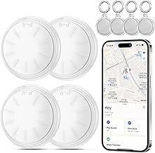4 Pack Air Tracker Tag,Smart Bluetooth Item Finder,Smart Tag Works With Apple Find My App (Ios Only),Tracker Bluetooth Replaceable Battery,For Keys,Luggages,Suitcases,Wallets,Bags. (Round)