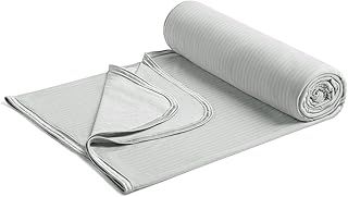 Marchpower Cooling Blanket, Bamboo Blankets 150x200cm Queen Size, Arc-chill Q-MAX>0.5 Cool Fiber Lightweight Summer Luxury Version Absorb Heat for Night Sweats Breathable and Soft All Season-Grey