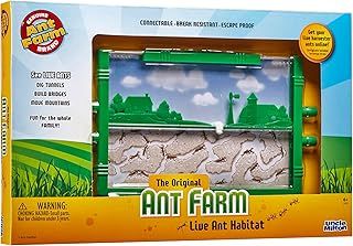 Uncle Milton | Original Ant Farm | Contains 4 Antports to Connect Your Ant Farm Other Habitats, Classic Kids Educational Toy, Boys and Girls Outdoor Toys, Ages 6+ | Basic Fun 00015