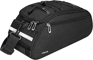 MOSISO Bike Rack Bag, Waterproof Bicycle Trunk Pannier Rear Seat Bag Cycling Bike Carrier Backseat Storage Luggage Saddle Shoulder Handbag