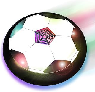 Kids Toys LED Hover Football,Gifts for Boys Girls 3 4 5 6 7 8-12 Year Old Toys,Air Power Soccer Ball Indoor Outdoor Game