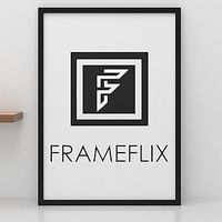 FrameFlix Black A1 Thin Picture Photo Poster Frame Wall Hanging Wood Effect