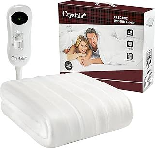 Electric Blanket Double - Heated Electric Under-Blanket with 3 Heat Settings, Machine Washable with Straps and Overheat Protection – Auto Shut Off Electric Blanket for Adults (Double (160 x 130 cm)