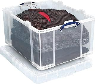 Really Useful Box Plastic Storage 145 Litre Clear