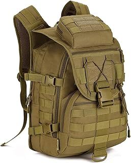 HUNTVP Tactical Backpack 40L, Military Backpack Molle Backpacks Mens Rucking Backpack Large Rucksack Pack Army Bug Out Bag for Men Women Camping Hiking Fishing Hunting Travelling Trekking