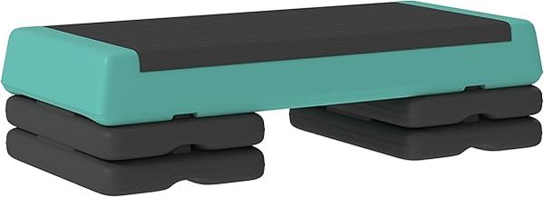 Fitness Stepper, 3-Height Adjustable Aerobic Step, Non-Slip Exercise Step Board for Home Gym Office Workout, 10.5cm, 15.5cm, 20.5cm