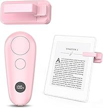 Remote Control Page Turner for Kindle Paperwhite Oasis Scribe eReaders, Page Turner Clicker for iPad Tablets Reading Novels Taking, Phone Camera Video Record Remote Triggers, Light Pink