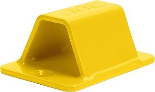 JDC Motorcycle Ground Anchor Heavy Duty Hardened Steel - Sphere - Yellow