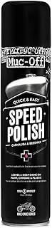 Muc-Off Motorcycle Speed Polish, 400ml - Motorbike Polish Spray, Two in One Wax and Polish - Post-Wash Protection Spray for On and Off-Road Bikes