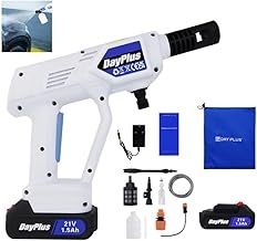 Cordless Pressure Cleaner Portable Pressure Washer Lightweight Cordless Jet Wash Car Washer with 1.5 Ah Battery Foam Generator Nozzle Water Pump 5M Hose (21V(1x1.5Ah Battery))