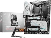 MSI X670E GAMING PLUS WIFI Motherboard, ATX - Supports AMD Ryzen 7000 Series Processors, AM5 - 80A SPS VRM, DDR5 Memory Boost 7800+ MHz/OC, PCIe 5.0 x16, M.2 Gen5, Wi-Fi 6E