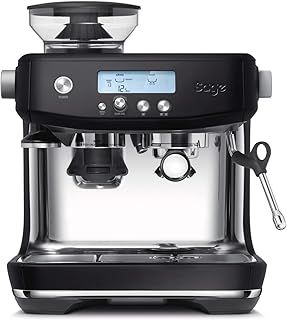 Sage - The Barista Pro, Bean to Cup Coffee Machine with Grinder and Milk Frother, Black Truffle