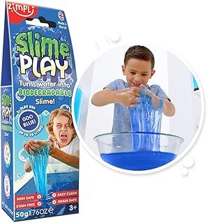Slime Play Blue from Zimpli Kids, Magically turns water into gooey, colourful slime, Early Development & Activity Toy for Children, Educational Gift for Boys & Girls