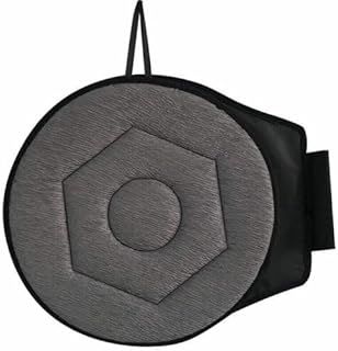 360 Degree Swivel Seat Cushion for Car/Portable Rotating Memory Foam Car Seat Pad/Non-Slip Auto Round Disc Rotary Chair Cushions Pad for Elderly or Those with Limited Mobility (Grey)