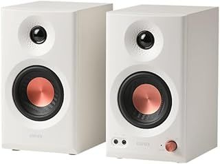 Edifier MR3 Powered Studio Monitor 2.0 Speaker System, 36 Watts, Bluetooth, RCA (White)