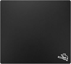 SIROOLAC Glass Gaming Mouse Pad 400mm x 500mm FPS Game Special Tempered Glass Durable 3mm Thickness Accurately and Quickly Shoot Opponents (400mm x 500mm, Black)