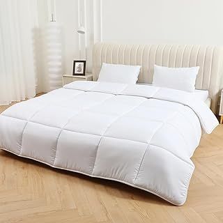 1.5 TOG Double Duvet Soft Touch Microfibre Box Stitched Summer Quilt Feels Like Down Size 200x200cm Anti Allergy (1.5 Tog Double)