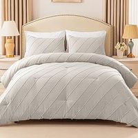 Whale Flotilla 7.5 Tog Double Size Duvet Set, Soft Reversible Coverless Duvet for All Seasons, Warm Lightweight Bedding Comforter Set with 2 Pillow Shams, 200x200cm, Black