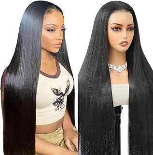 20 Inch Straight Human Hair wig For Black Women,200% Density 9X6 Max Part Glueless Wig Human Hair Pre Plucked Pre Cut,Wear And Go Glueless Lace Front wig Friendly To Beginners Can Be Dyed&Bleached