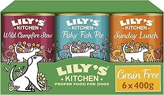 Lily's Kitchen Natural Adult Wet Dog Food Tins Grain-Free Recipe Variety Pack 6 x 400g
