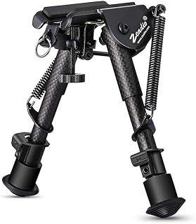 Carbon Fiber Extendable Tactical Bipod with Sling Mount (6"- 9")